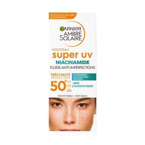 Garnier Ambre Solaire Super Uv Niacinamide Fluide Anti-Imperfections Spf 50+ 40ml 