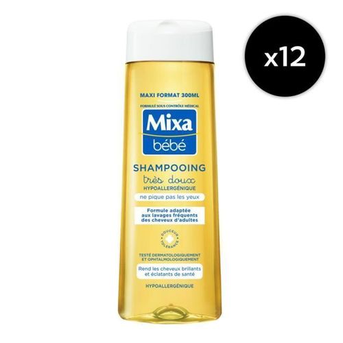 [Lot De 12] Bébé Shampooing Hypoallergénique 300ml 