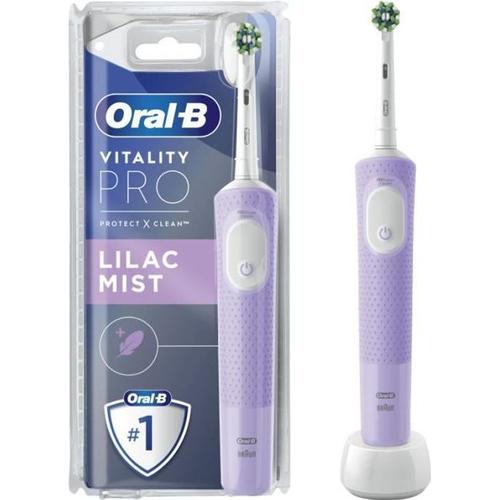 Brosse À Dents Électrique Oral-B Vitality Pro Violette - 3 Modes De Brossage - Batterie Longue Durée