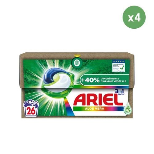 4x26 Pods Aloe Vera Color, Lessive En Capsules Ariel