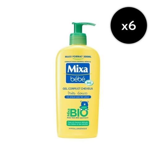 [Lot De 6] Bébé Gel 2 En 1 Corps Et Cheveux Bio 300ml 