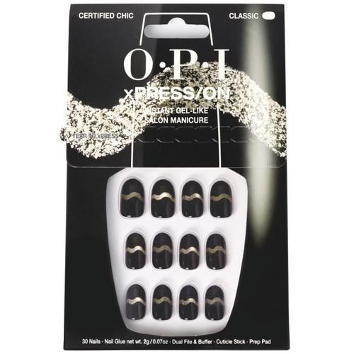 Xpress-On - Certified Chic - Faux Ongles Réutilisables, Effet Gel - Opi Multicolore