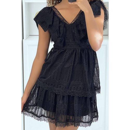 Robe Noire Avec Fermeture Au Dos - Taille S