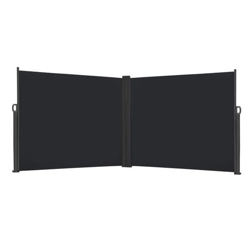 Yuenfong Store Brise-Vue Côté Double Jardin Auvent Protection Clôture Auvent Extensible Pour Balcon Camping , 180x600cm, Anthracite