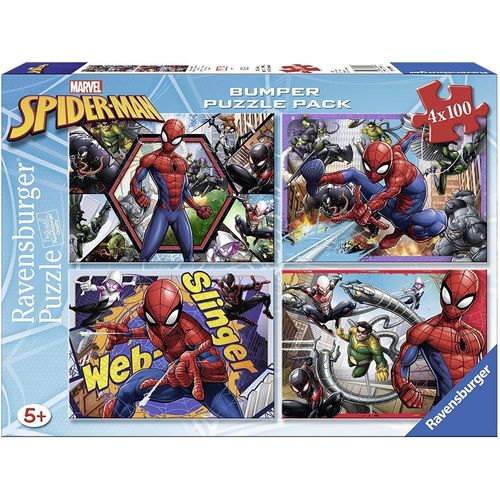 Puzzle 100 Pièces 4 Puzzles - Spider-Man