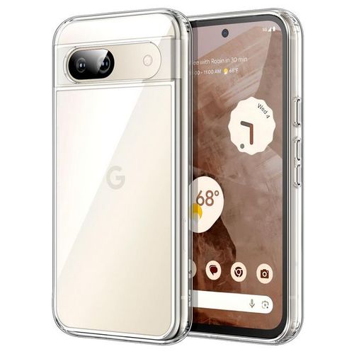 Coque Pour Google Pixel 8a - Housse Etui Silicone Gel Fine + Verre Trempe - Transparent Tpu