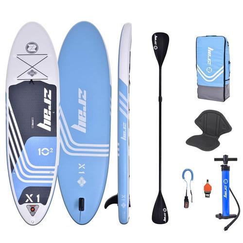 Sup Paddle Gonflable X-Rider 10'2 Zray Dropstitch Pack Complet + Siège + Pagaie 2in1 Max 125kg - 259l 310x81x15cm - Combo