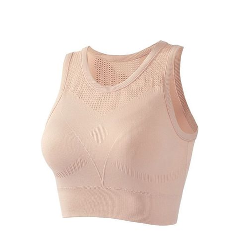Soutien-Gorge De Sport Tout-En-Un Bonnet Fixe Course Femme Antichoc Fitness