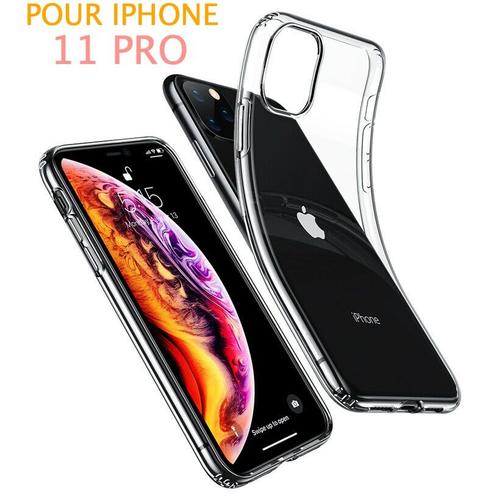 Housse Étui Pochette Coque Transparent Gel Silicone Pour Iphone 11 Pro