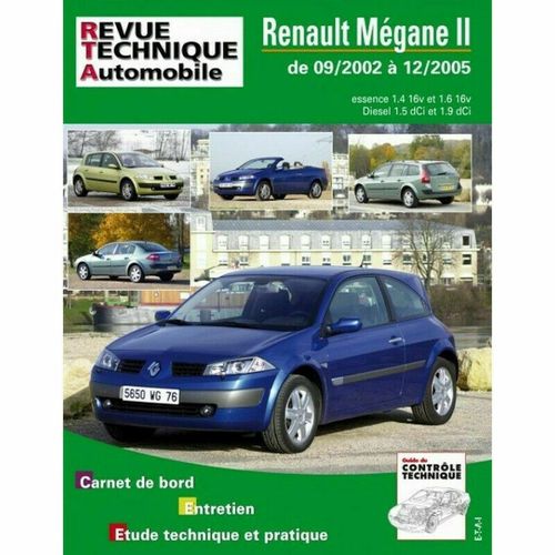 Revue Technique Pour Renault Mégane 2 Essence Et Diesel