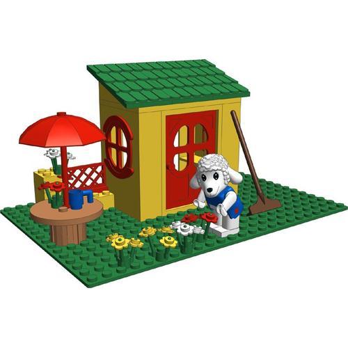 Lego Fabuland 3654 Vintage Country Cottage Maison Et Jardin Avec 1 Figurine