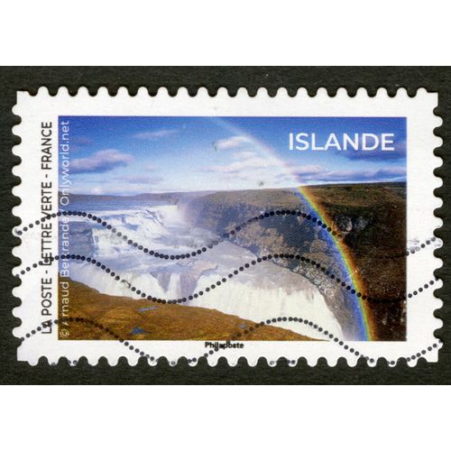 Timbre Oblitéré France, La Poste, Lettre Verte, Arnaud Bertrand, Islande