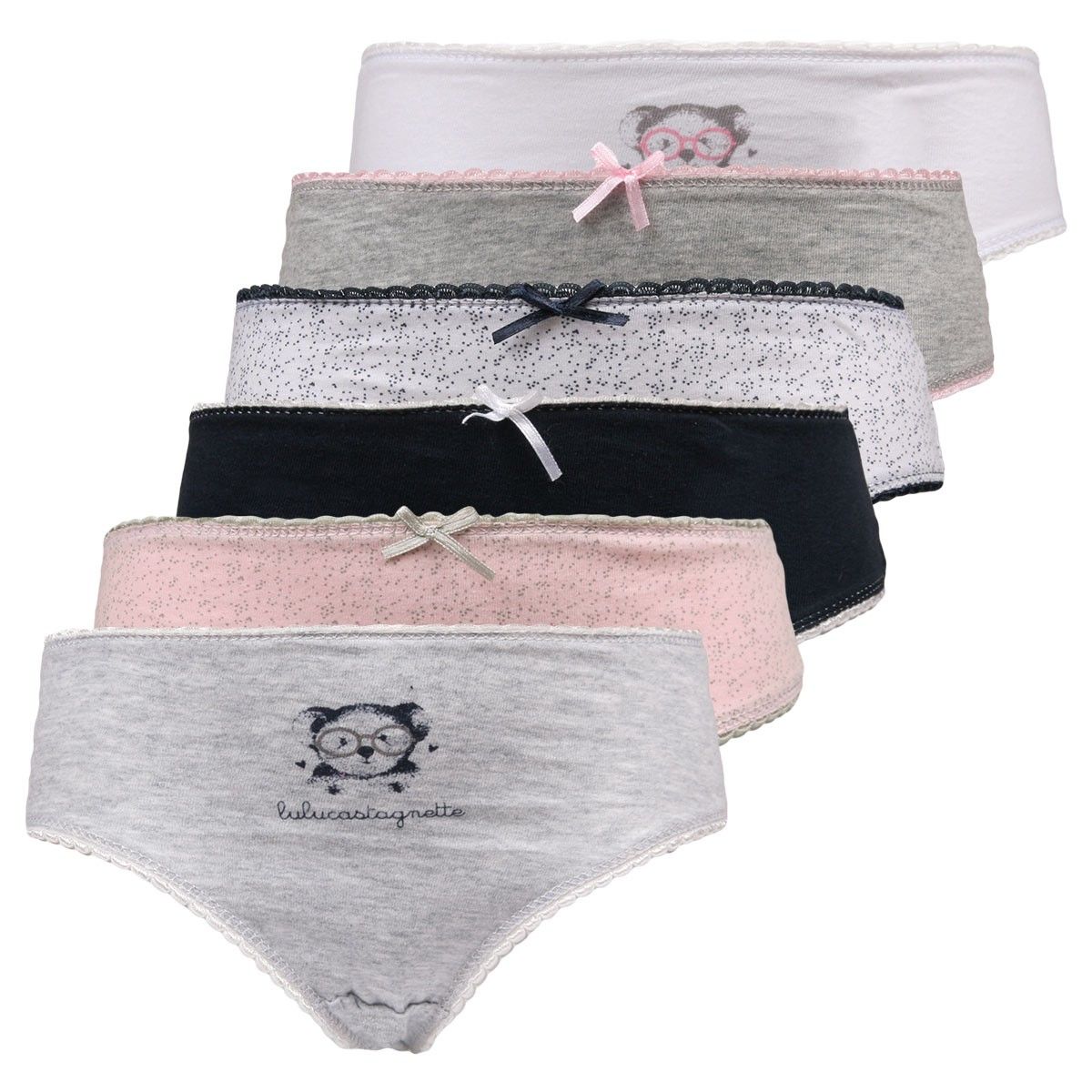 Culottes en coton (lot de 5) rose fille Okaïdi & Obaïbi