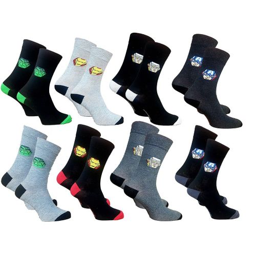 Chaussettes Avengers Pack De 6 Paires