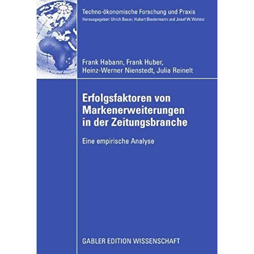 Erfolgsfaktoren Von Markenerweiterungen In Der Zeitungsbranche