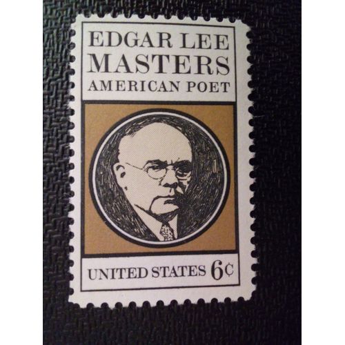 Timbre Etats-Unis Yt 899 Edgar Lee Masters (1869-1950), Poète 1970 ( 061112 )