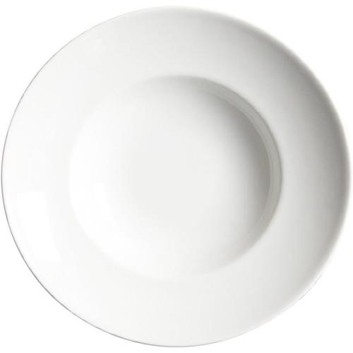 Blanc Porcelaine Fine 4001238 ¿ Lot De 1 Assiettes Creuses, Porcelaine, Lavable Au Lave-Vaisselle, Ø 23 Cm, Couleur Blanc