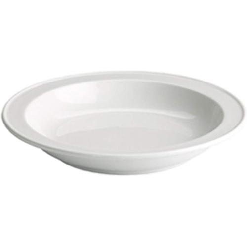 Blanc Ligament F6 K4 Habana Assiette Creuse, Porcelaine, Blanc, 30 X 22 X 30 Cm