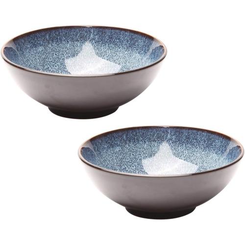 Blue Bol Petit Dejeuner Bol En Céramique Ste Of 2 Ceramics Salad Bowl Blue Home Soup Bowl Vide