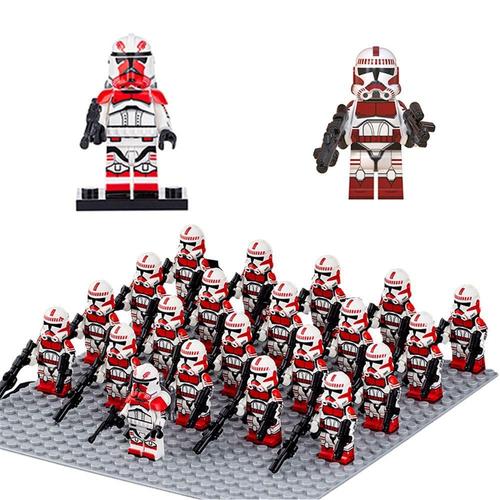 21 Pi¿¿Ces Star War Mini Figurine Action Garde De Coruscant Cloner Stormtroopers Bloc De Construction Jouet Pour Enfans
