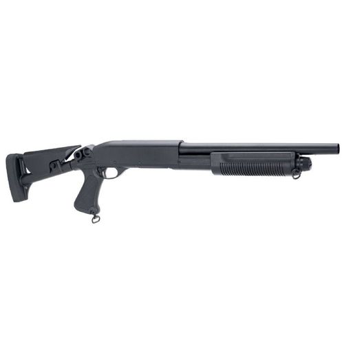 Réplique Airsoft Fusil À Pompe Shotgun Swiss Arms Full Metal Crosse Mobile