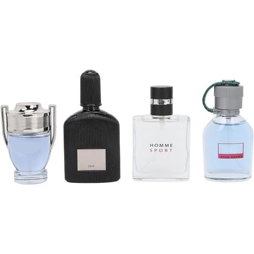 4 Pièces 25 Ml Coffret Cadeau De Parfum Pour Homme Coffret Cadeau De Cologne Pour Homme Parfums Pour Homme, Parfum De Sport Longue Durée Parfum Floral Océanique Après-Rasage Pour 