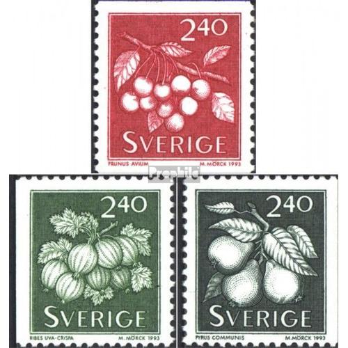 Suède 1767-1769 (Édition Complète) Neuf 1993 Baies Et Fruits