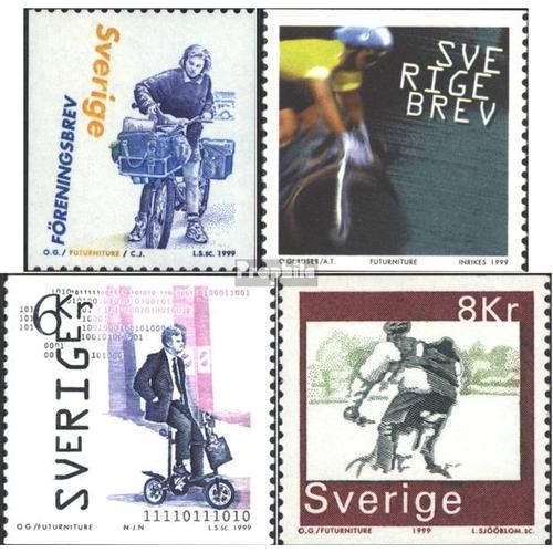 Suède 2118-2121 (Complète.Edition.) Neuf Avec Gomme Originale 1999 Vélos