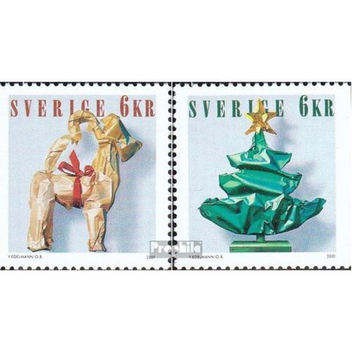 Suède 2264-2265 (Édition Complète) Neuf 2001 Weihnachtspakete