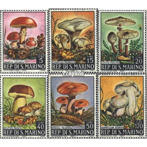San Marin 891-896 (Complète.Edition.) Neuf Avec Gomme Originale 1967 Champignons