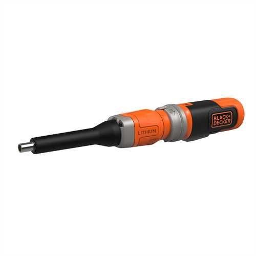 Black & Decker 3,6 V / 1,5 Ah Li-Ion Tournevis sans fil, set d'embouts, boîte en métal - BCF603C-QW