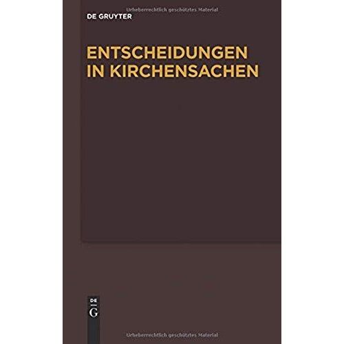 Entscheidungen In Kirchensachen Seit 1946. Band. 50