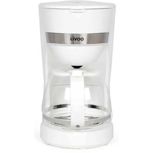 Cafetière électrique Livoo DOD200W 1,25L 750 W blanche