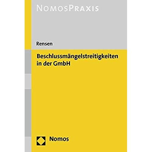 Beschlussmängelstreitigkeiten In Der Gmbh