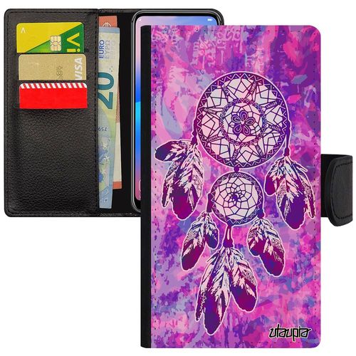 Coque Galaxy J3 2015 Attrape Reve Oriental Couleur Caoutchouc Housse 4g Peinture Ethnique Tendance Coquillage Cadeau Violet Samsung