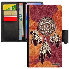 Coque Silicone Iphone 7 Plus Rabat Attrape Reve Portable Tribal Inca Tatouage Hippie Dessin Mobile Yoga Receveur De Marron Zen