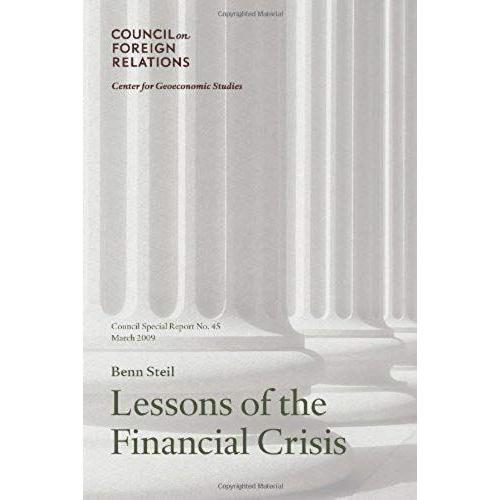 Lessons Of The Financial Crisi