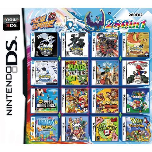 Super Combo Multi Compilations Tout-en-1 Carte Cartouche de Jeu Vidéo pour  DS 3DS 280 en 1