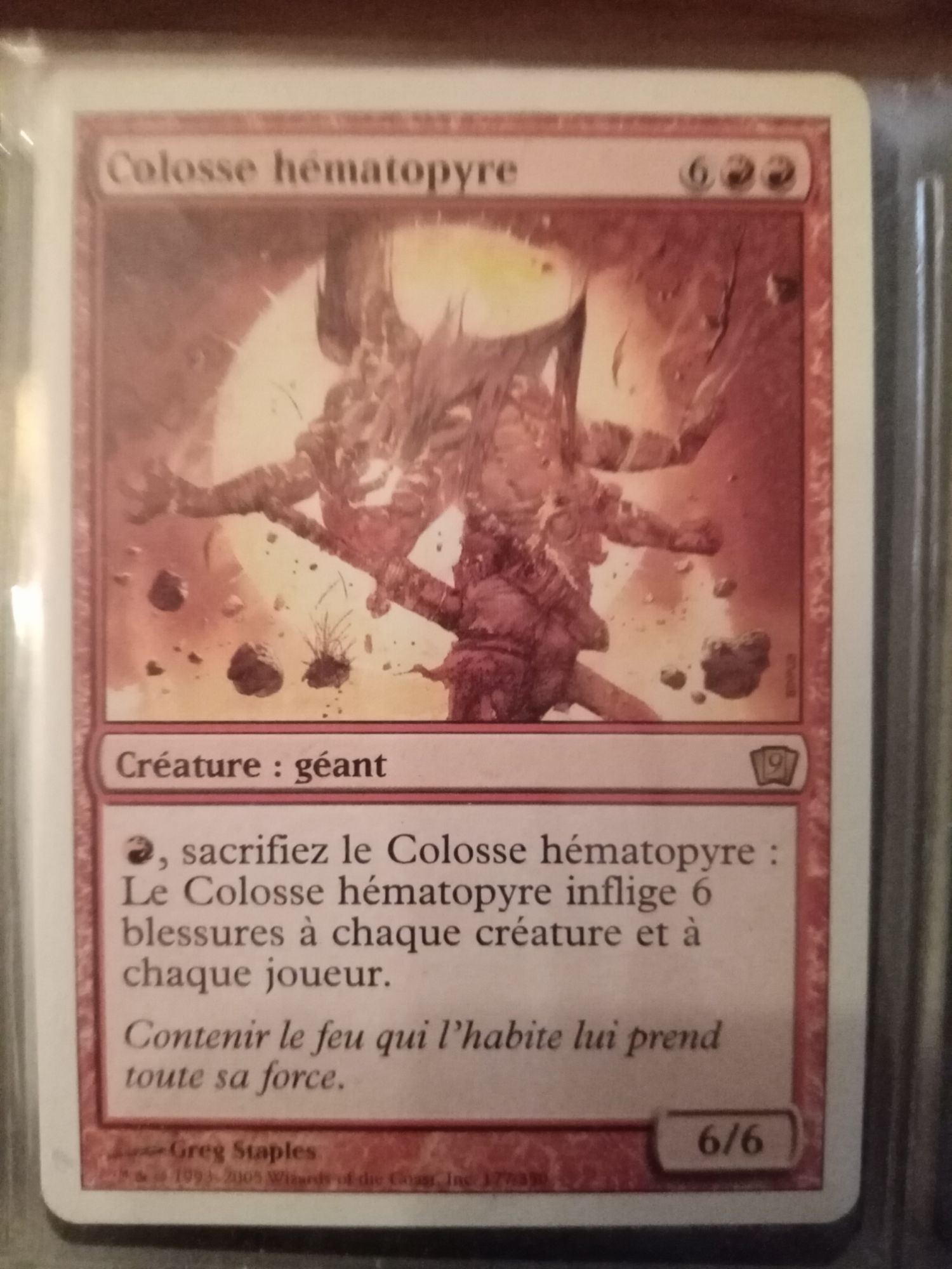 Colosse Hématopyre Neuvième Edition Carte Magic