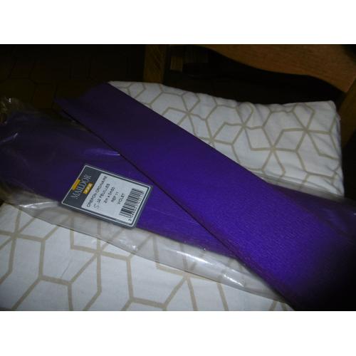 Maildor Feuilles Papier Crépon Violet 2.00x0.50m Lot De 5