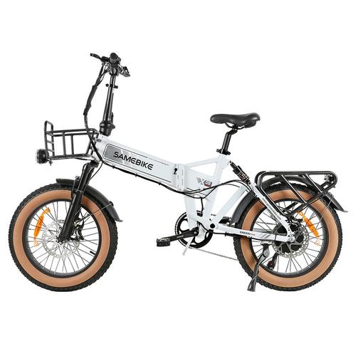 Samebike Xwlx09-Ii Vélo Électrique De Montagne, Moteur 1000 W, Batterie 48 V 15 Ah, Gros Pneu 20 X 4 Pouces, Vitesse Maximale De 45 Km/H, Freins À Disque Hydrauliques, Shimano 7 Vitesses - Blanc