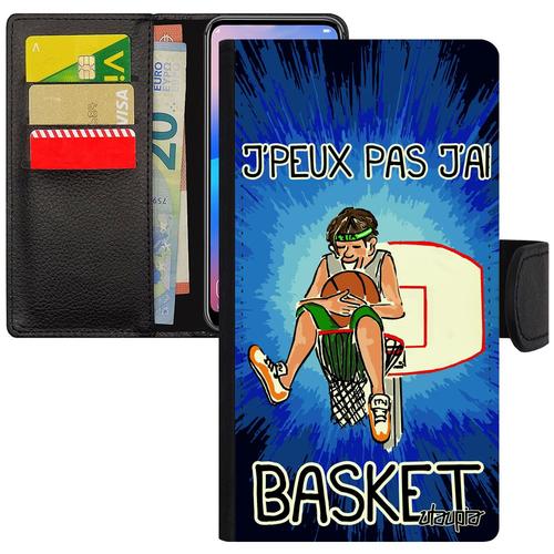 Coque Pour A5 2017 Portefeuille Humour J'peux Pas J'ai Basket Drole Mobile Sport Homme Bleu Basketball Ballon De Bd Samsung Galaxy