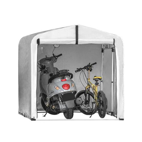 Sobuy Kls11-L Abri De Jardin Tente De Stockage Multifonctionnel Garage Pour Vélo Extérieur En Couleur D'argent 159x219x165 Cm