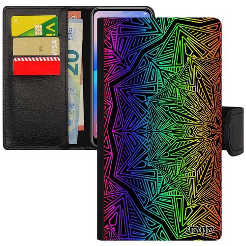 Coque Iphone 8 Plus Porte Cartes Silicone Mandala Rosace Rose Floral Antichoc Tibetain Jolie Mobile Femme Tibet Mystique Zen
