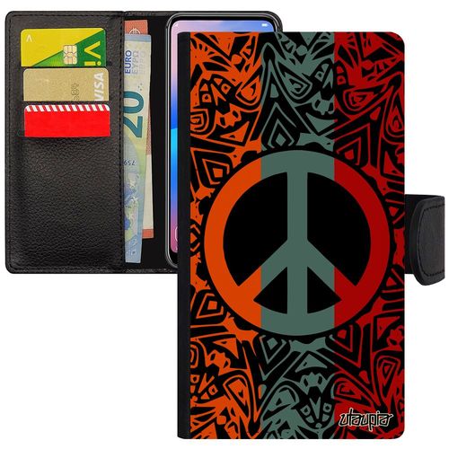 Coque Peace And Love Iphone 7 Plus Mandala Yoga Dessin Ragga Housse Bonheur & Tattoo Hippie Paix Et Amour Personnalisé Reggae