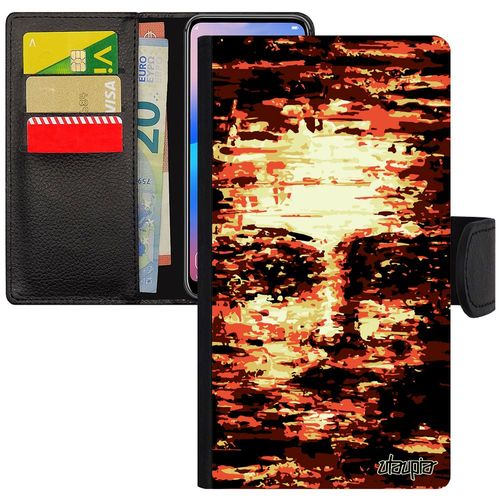 Coque Iphone 7 Plus À Rabat Portefeuille Silicone Portrait Peinture 128 Go Art Telephone Impressionnisme Femme Visage Ephemere