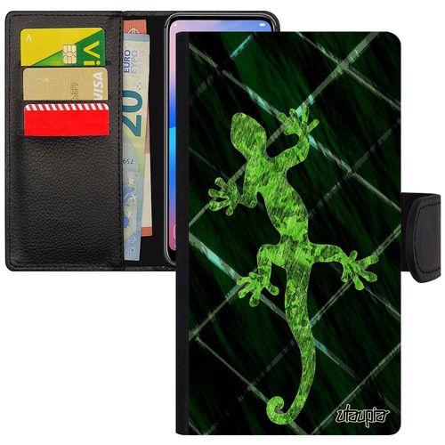 Coque Pour Iphone Xr Portefeuille Salamandre Smartphone Leather Vert 256 Go Animaux Dessin Anphibien Animal Etui De Protection