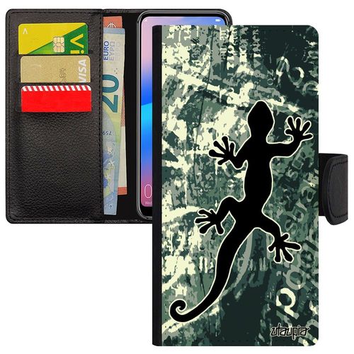 Coque Silicone Huawei Mate 10 Lite Cuir Rabat Salamandre Legendaire Cadeau D'anniversaire Inscription Gris Garçon Pu Etui Rigide De