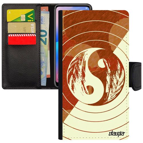 Coque Apple Iphone 5 5s Se Yin Et Yang Femme De Protection Noir Cadeau De Noel Yoga Marron Pastel Ying Telephone Bulle Unique Cercle