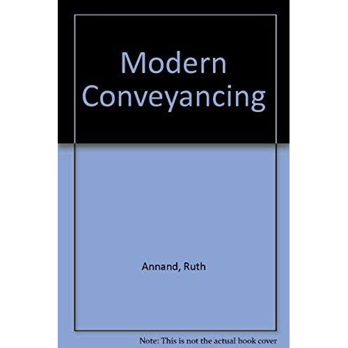 Modern Conveyancing